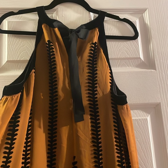 Vintage M.S.S.P Y2K Velvet burnout halter dress - Picture 5 of 13